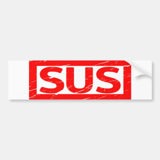 Sus Briefmarke Autoaufkleber (Vorne)