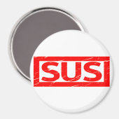 Sus Briefmarke Magnet (Vorderseite/Rückseite)