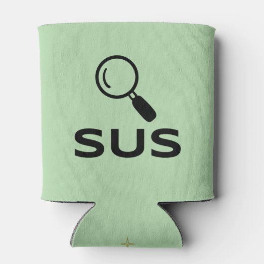 SUS Can Cooler - Suspicious Vibes for Icy Drinks Dosenkühler (Rückseite)