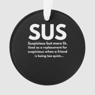 Sus-Definition Verdächtiger Freund, der sus handel Ornament
