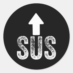 Sus Game Idk Bro Bruh Meme Funny Video Gamer 2 Runder Aufkleber