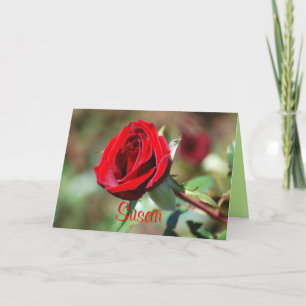 Susan Alles Gute zum Geburtstag Rote Rosen Karte