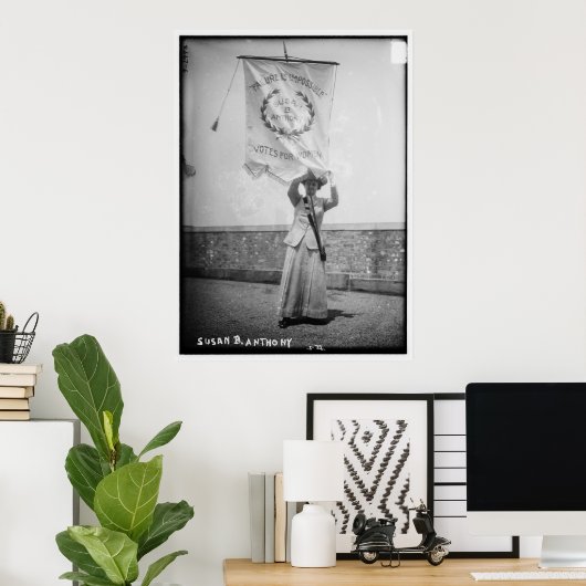 Susan B. Anthony Failure ist unmöglich Poster (Heimbüro)