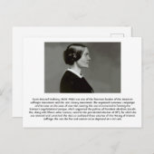 Susan B. Anthony - Feminist Postkarte (Vorne/Hinten)