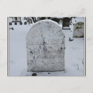 Susan B. Anthony Grabstein Postkarte