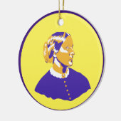 Susan B Anthony Pop Art Street Style Suffrage Keramik Ornament (Links)