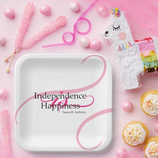 Susan B Anthony Quote Pappteller (Party)