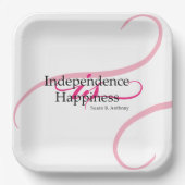 Susan B Anthony Quote Pappteller (Vorderseite)