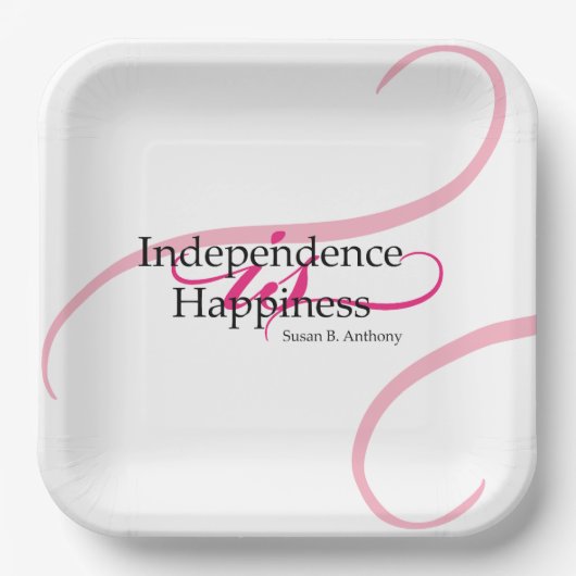 Susan B Anthony Quote Pappteller (Vorderseite)
