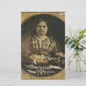 Susan B Anthony Wisdom Zitate Geschenke & Karten (Stehend Vorderseite)