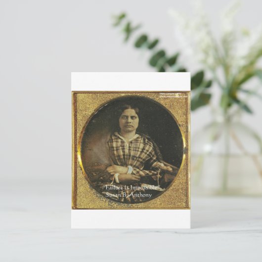 Susan B Anthony Wisdom Zitate Geschenke & Karten (Stehend Vorderseite)