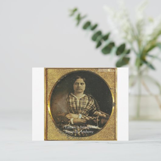 Susan B Anthony Wisdom Zitate Geschenke & Karten (Stehend Vorderseite)