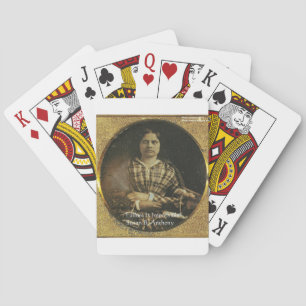 Susan B Anthony Wisdom Zitate Geschenke & Karten Spielkarten