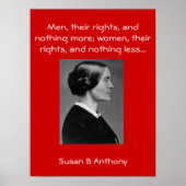 Susan B quotes Poster (Vorne)