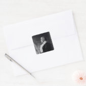 Susan Brownell Anthony Quadratischer Aufkleber (Umschlag)