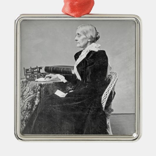 Susan Brownell Anthony Silbernes Ornament (Vorne)