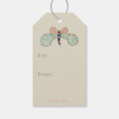 Susan Butterfly Gift Tag Geschenkanhänger (Rückseite)