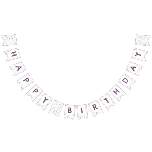 Susan Confetti Watercolor Dots Bunting Flag Wimpelkette (Alle)