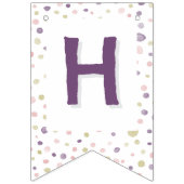 Susan Confetti Watercolor Dots Bunting Flag Wimpelkette (Zweite Fahne)