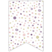 Susan Confetti Watercolor Dots Bunting Flag Wimpelkette (Erste Fahne)