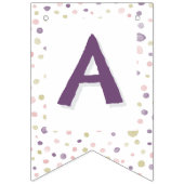 Susan Confetti Watercolor Dots Bunting Flag Wimpelkette (Dritte Fahne)
