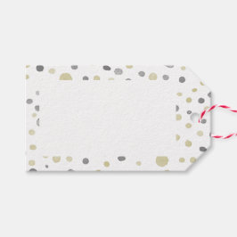Susan Confetti Watercolor Dots Gift Tag Geschenkanhänger