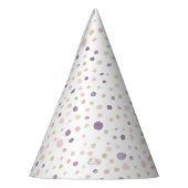 Susan Confetti Watercolor Dots Party Hat Partyhütchen (Links)