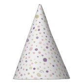Susan Confetti Watercolor Dots Party Hat Partyhütchen (Rechts)