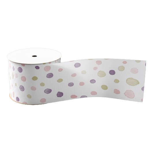 Susan Confetti Watercolor Dots Ribbon Ripsband (Spule)