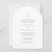 Susan Elegant Modern Wedding Einladung (Vorderseite)