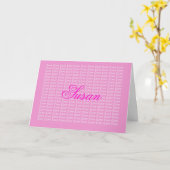 Susan Lavender Endless Liebe Card Karte (Gelbe Blume)