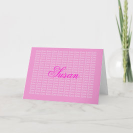 Susan Lavender Endless Liebe Card Karte