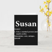 Susan Name Definition lustig D Karte (Gelbe Blume)