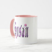 Susan, Name, Logo, Pink Combo Kaffee Tasse. Tasse (Vorderseite Links)