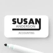 Susan Name Tag Namensschild (Beispiel)