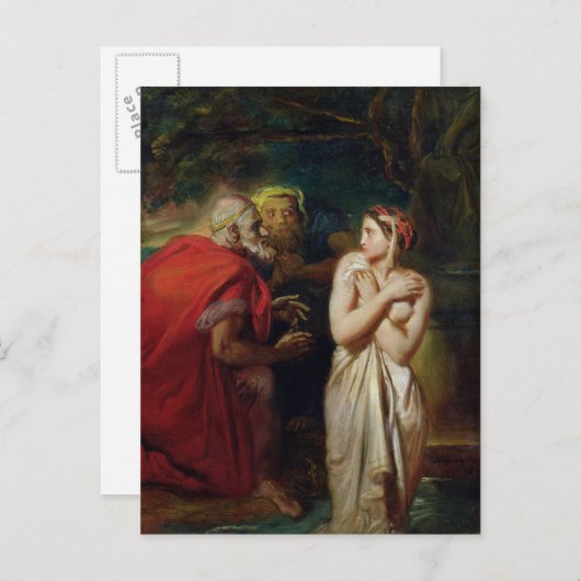 Susanna and the Elders, 1856 Postkarte (Vorne/Hinten)