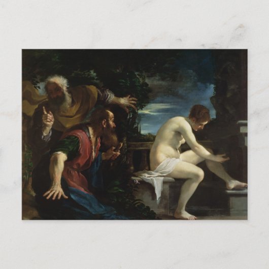 Susanna und die Ältesten Postkarte (Vorderseite)