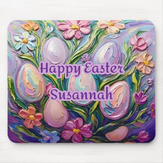 SUSANNAH ~ 3D OSTEREIER Blumen ~ Mousepad (Vorne)