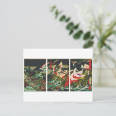 Susano singt die Yamata-no-Orochi ca. 1870er Postkarte (Stehend Vorderseite)