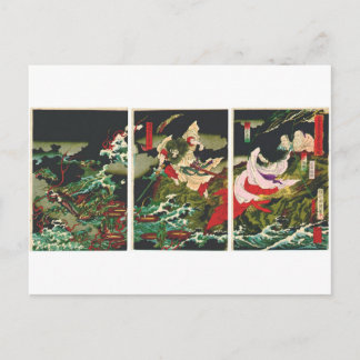 Susano singt die Yamata-no-Orochi ca. 1870er Postkarte