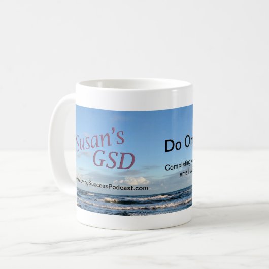 Susans GSD Reihen tun eine weitere Kaffeetasse (Vorderseite Links)
