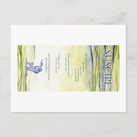 Suscipe (Gebet des heiligen Ignatius) Postkarte (Vorderseite)