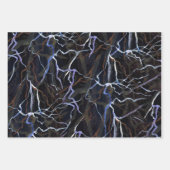 Susea Blu Studios Blitze (Nacht) Wrapping Paper Geschenkpapier Set (Vorderseite)