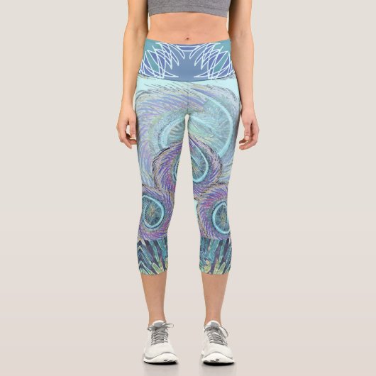 Susea Blu studios Elemental Feather Leggings (Vorderseite)