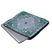 Susea Blu Studios Feather Laptop Sleeve (Vorne Knopf)