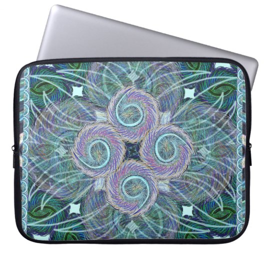 Susea Blu Studios Feather Laptop Sleeve (Vorderseite)