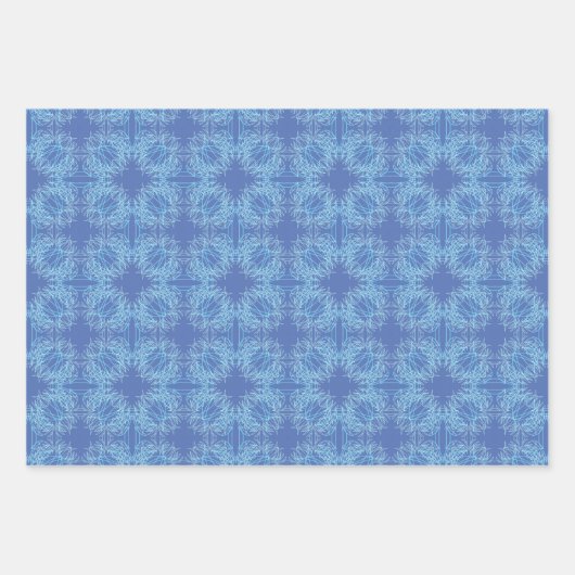 Susea Blu Studios Feather Wrapping Paper Geschenkpapier Set (Vorderseite)