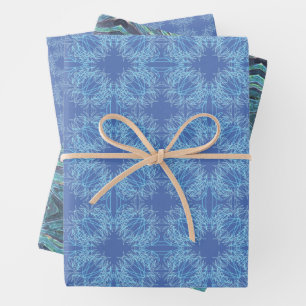 Susea Blu Studios Feather Wrapping Paper Geschenkpapier Set