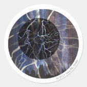 Susea Blu Studios Feueraufkleber Runder Aufkleber (Vorderseite)