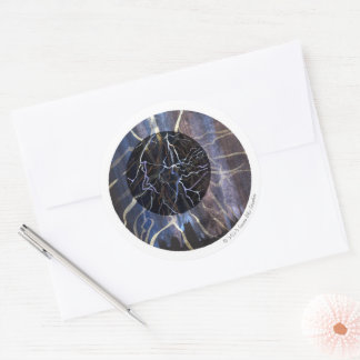 Susea Blu Studios Feueraufkleber Runder Aufkleber